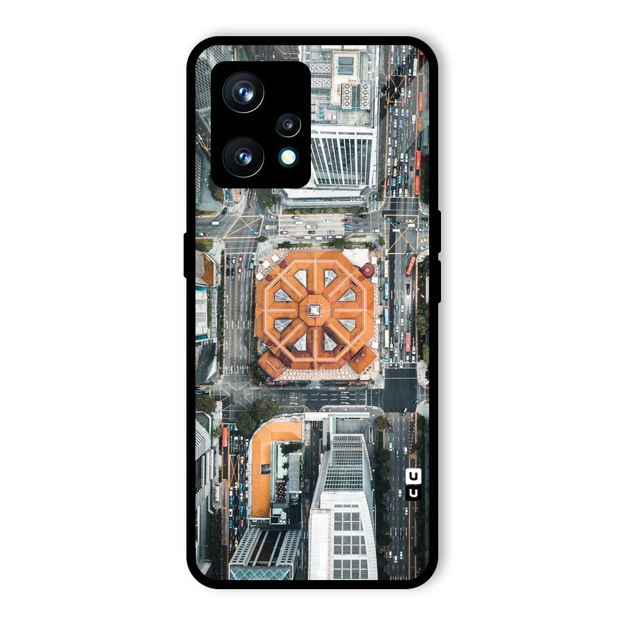 Orange Dome Glass Back Case for Realme 9 Pro Plus 5G