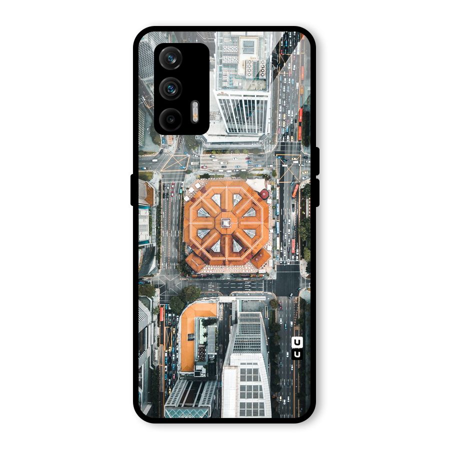 Orange Dome Glass Back Case for Realme GT 5G
