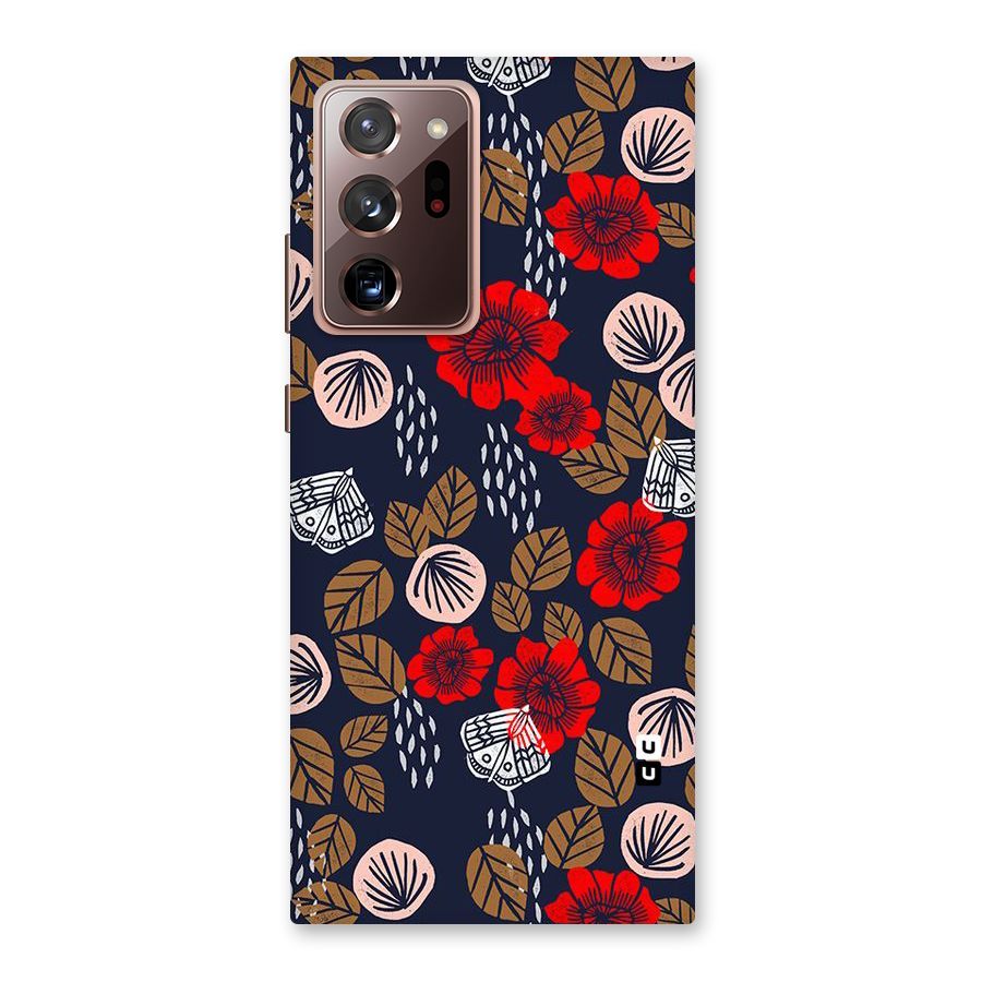 Orange Flora Back Case for Galaxy Note 20 Ultra