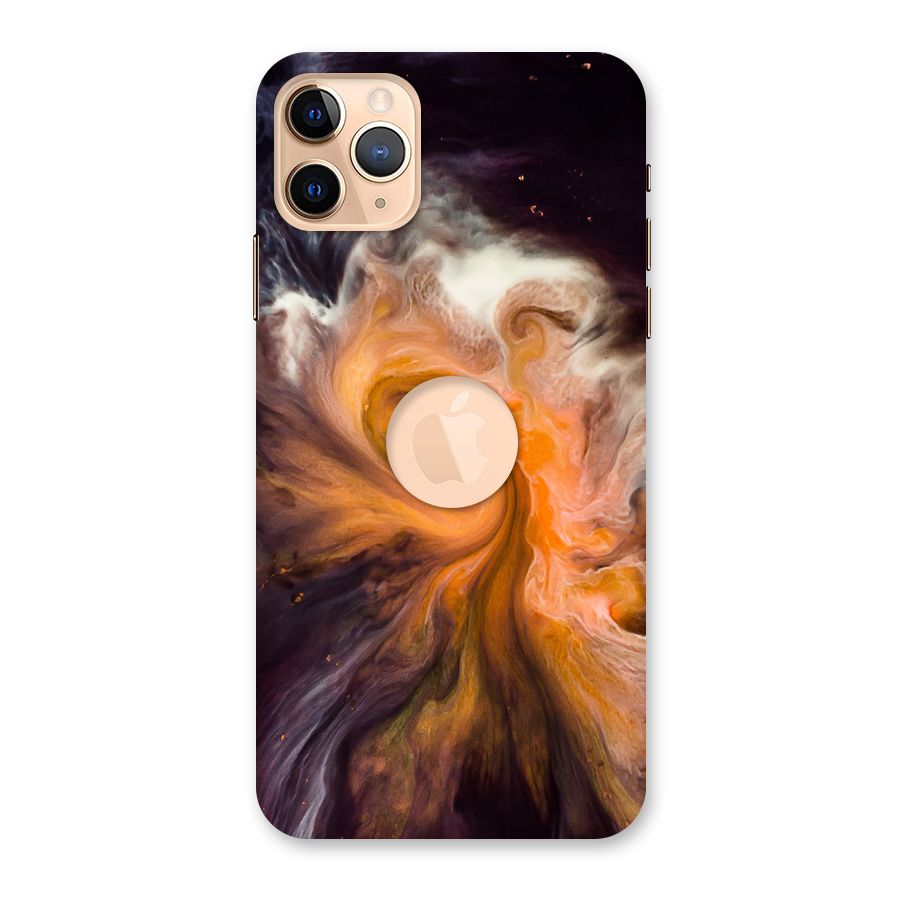Orange Fusion Back Case for iPhone 11 Pro Max Logo Cut
