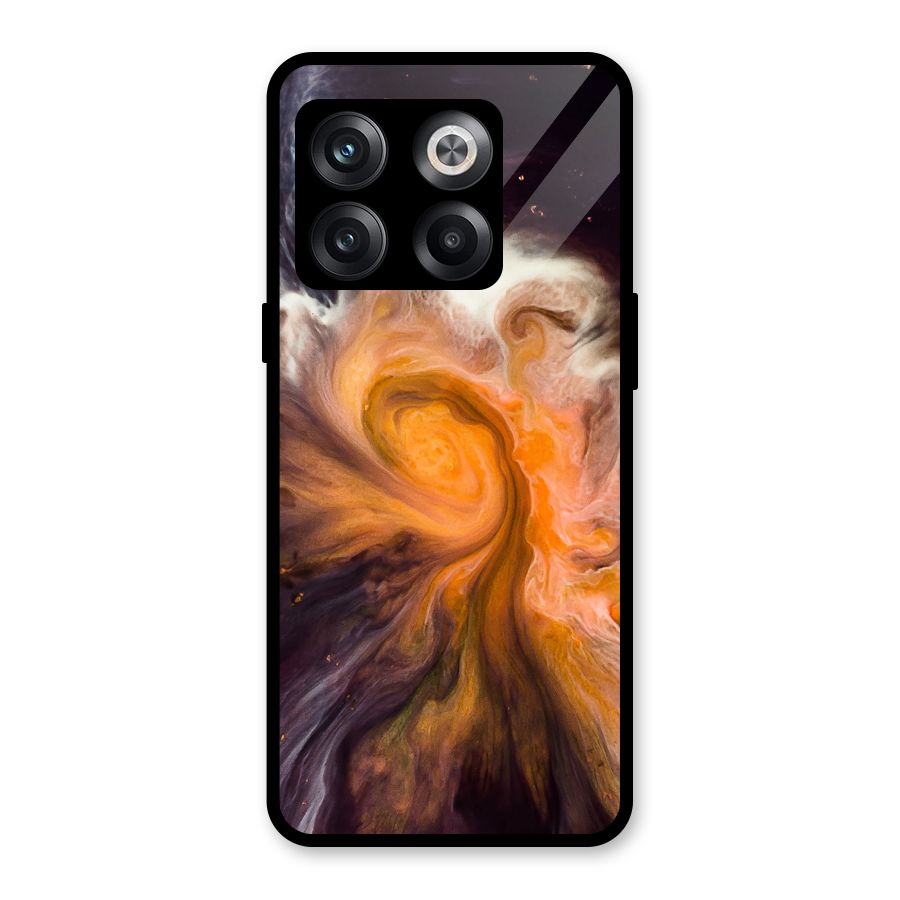 Orange Fusion Glass Back Case for OnePlus 10T