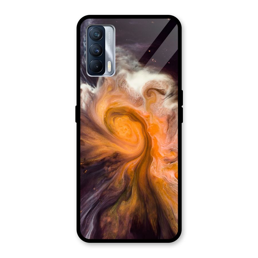 Orange Fusion Glass Back Case for Realme X7