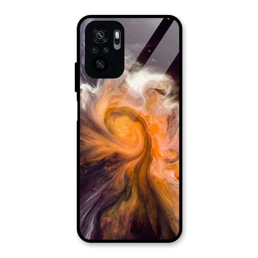 Orange Fusion Glass Back Case for Redmi Note 11 SE
