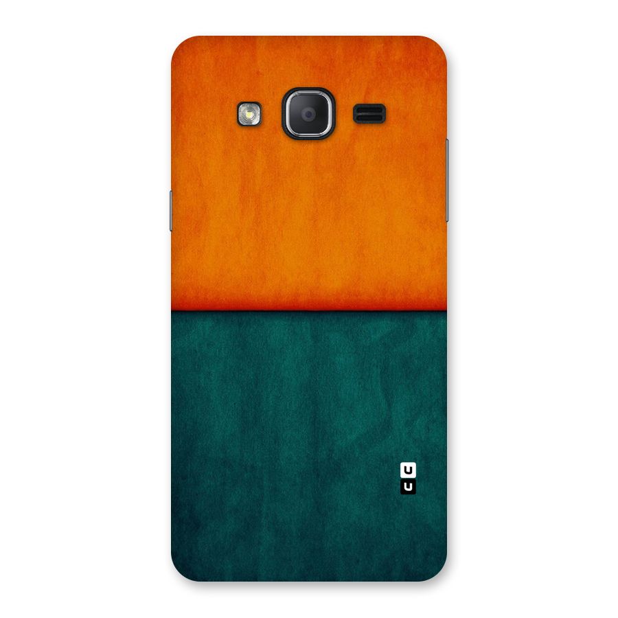 Orange Green Shade Back Case for Galaxy On7 2015