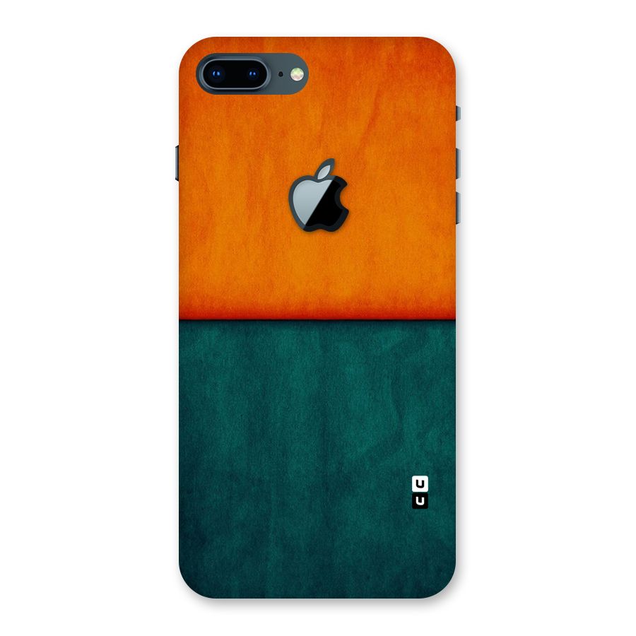 Orange Green Shade Back Case for iPhone 7 Plus Apple Cut