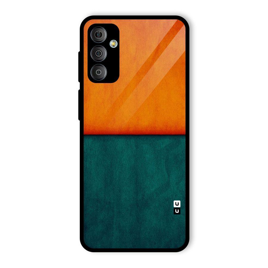 Orange Green Shade Glass Back Case for Galaxy F23