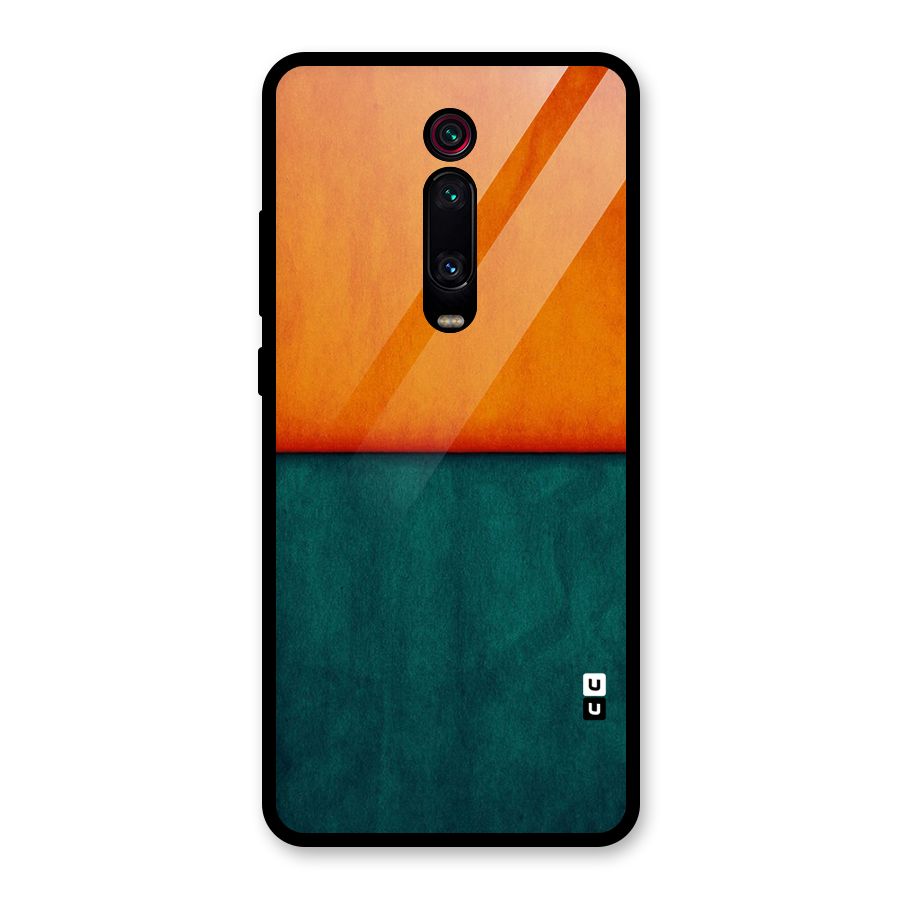 Orange Green Shade Glass Back Case for Redmi K20 Pro