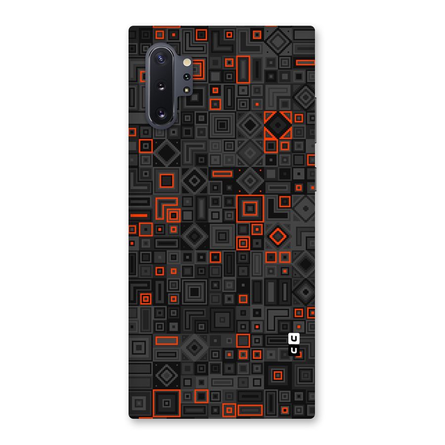 Orange Shapes Abstract Back Case for Galaxy Note 10 Plus