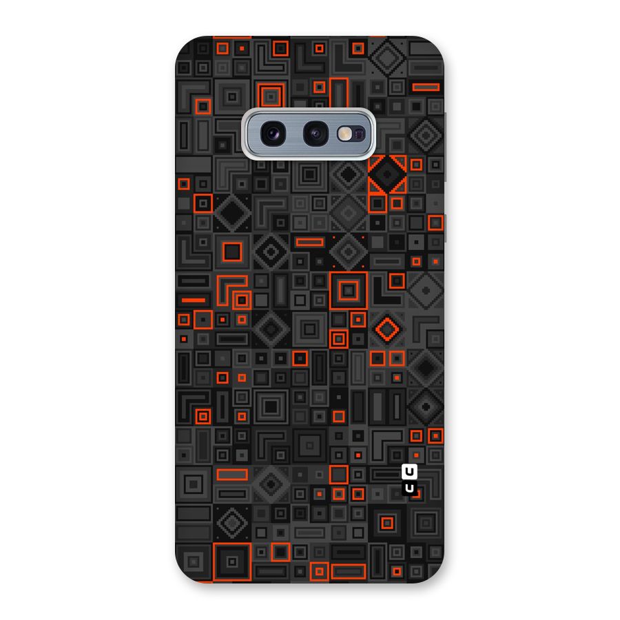 Orange Shapes Abstract Back Case for Galaxy S10e