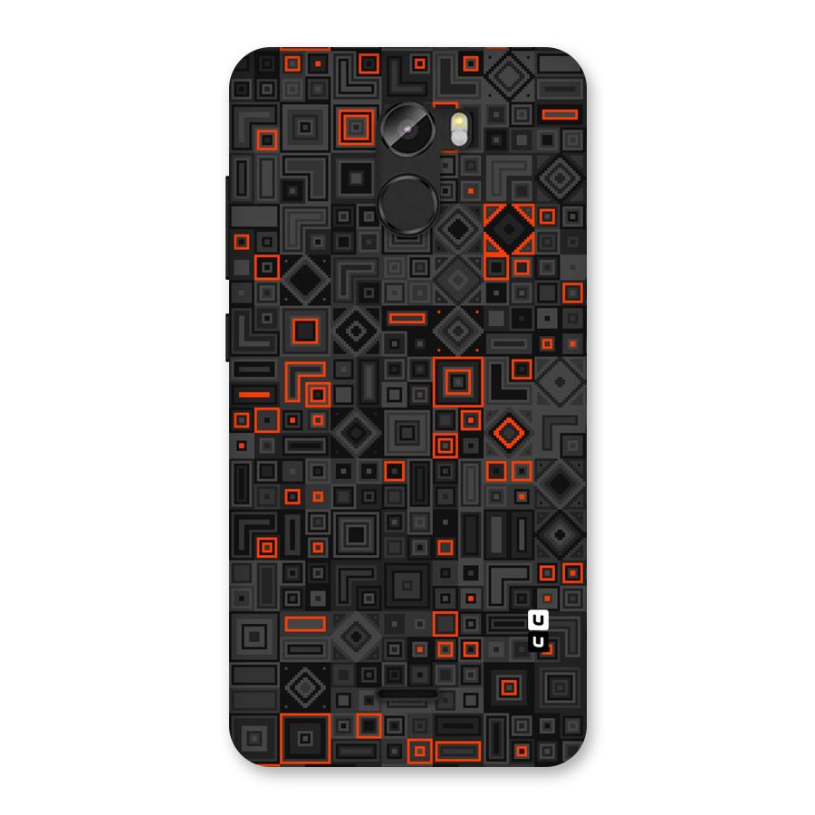 Orange Shapes Abstract Back Case for Gionee X1