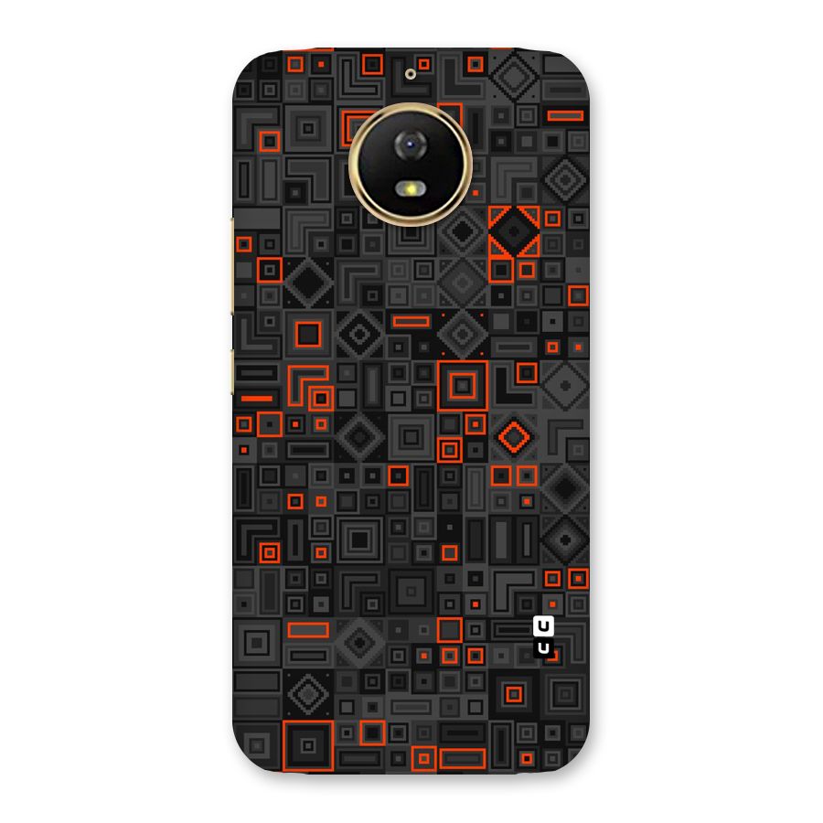 Orange Shapes Abstract Back Case for Moto G5s