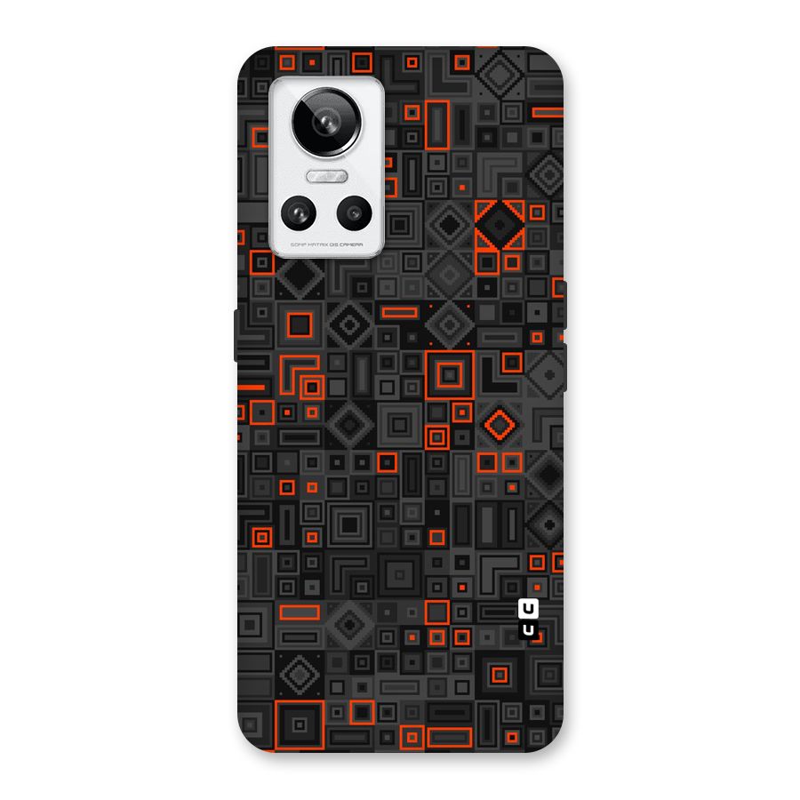 Orange Shapes Abstract Back Case for Realme GT Neo 3