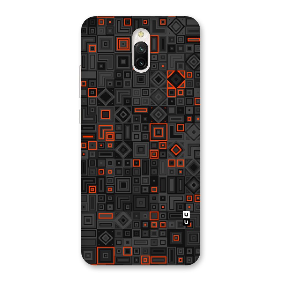 Orange Shapes Abstract Back Case for Redmi 8A Dual