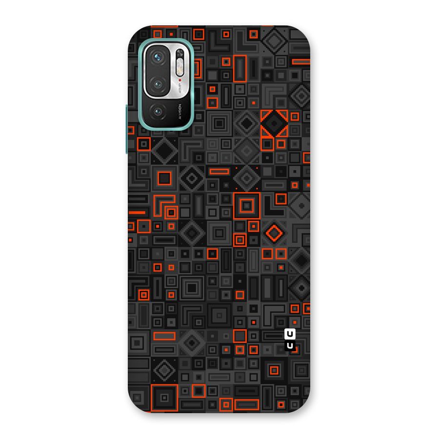 Orange Shapes Abstract Back Case for Redmi Note 10T 5G