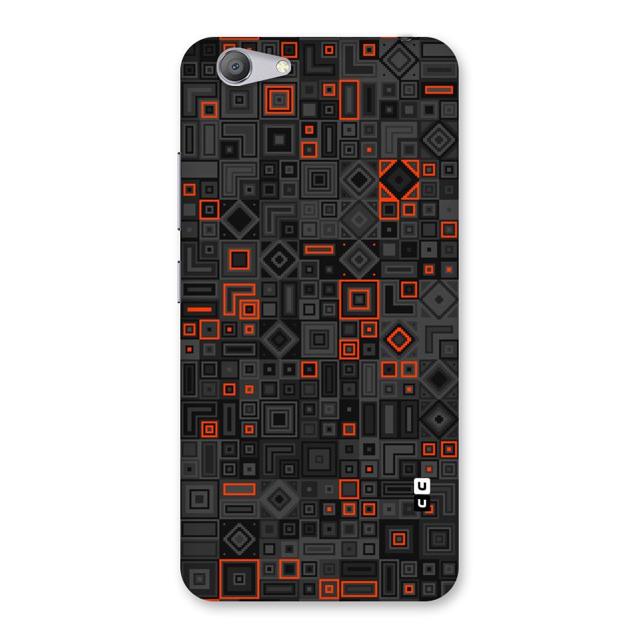 Orange Shapes Abstract Back Case for Vivo Y53