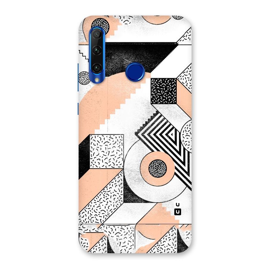 Orange Zig Zag Back Case for Honor 20i