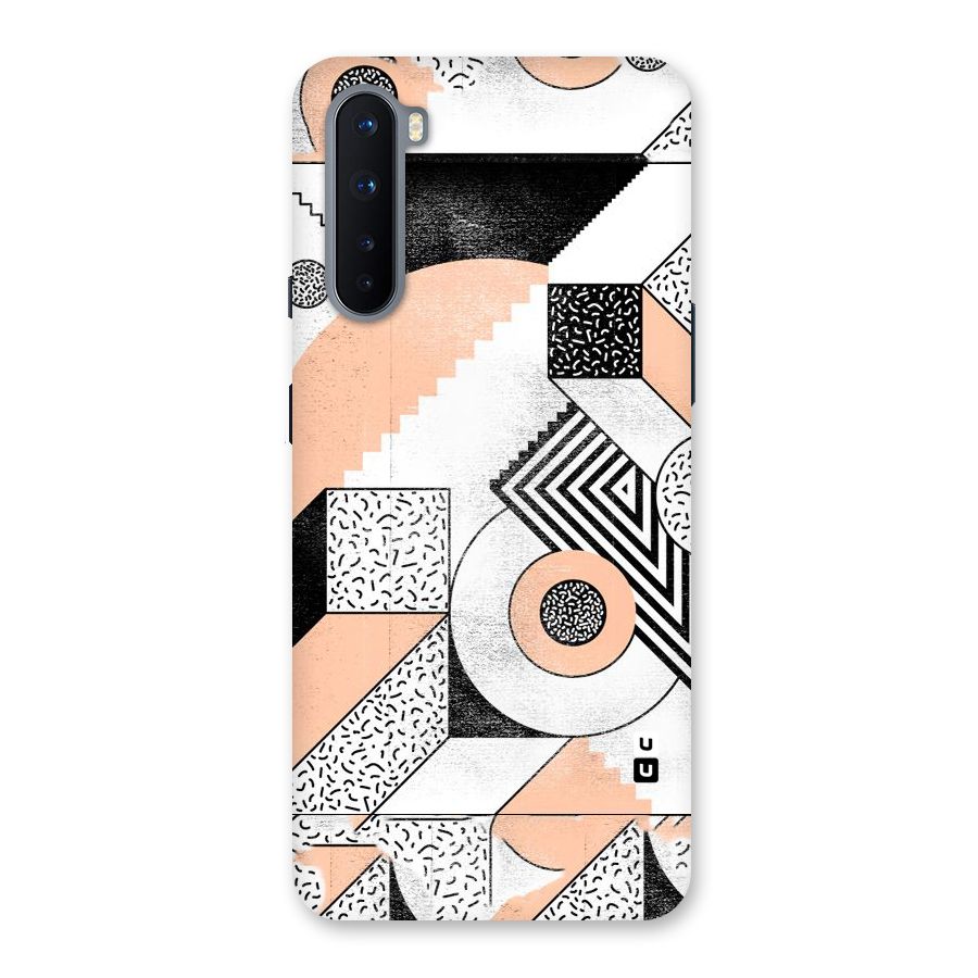 Orange Zig Zag Back Case for OnePlus Nord