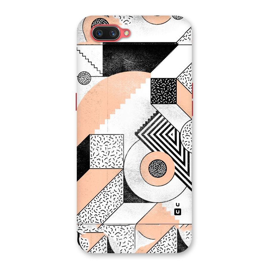 Orange Zig Zag Back Case for Oppo A3s