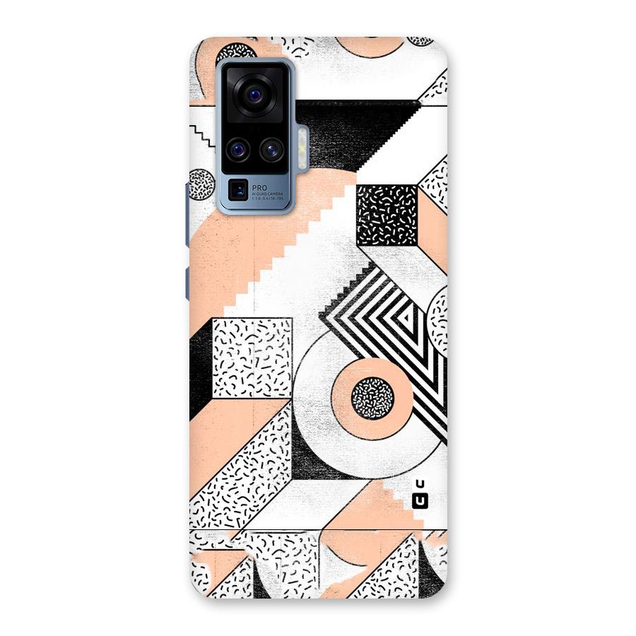 Orange Zig Zag Back Case for Vivo X50 Pro