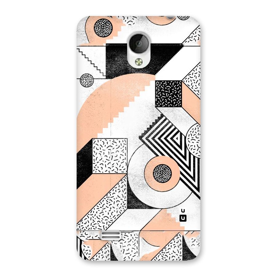 Orange Zig Zag Back Case for Vivo Y21