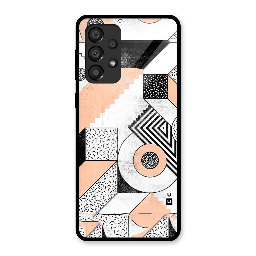 Orange Zig Zag Glass Back Case for Galaxy A33 5G