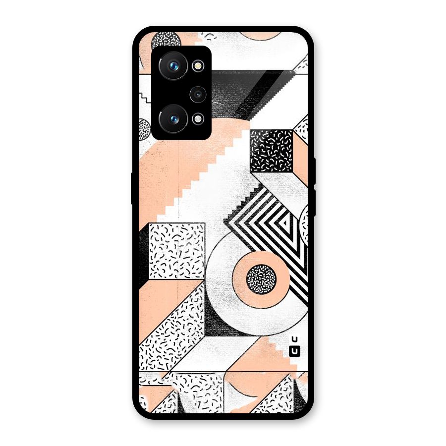 Orange Zig Zag Glass Back Case for Realme GT Neo 3T