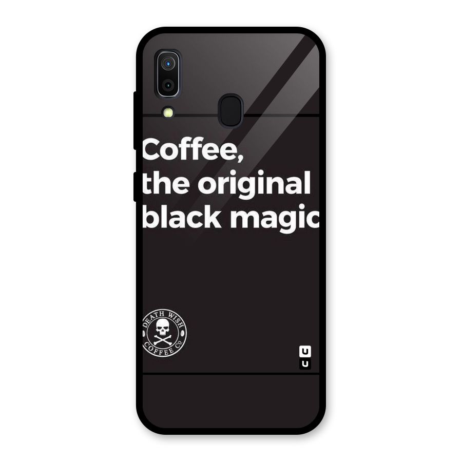 Original Black Magic Glass Back Case for Galaxy A30