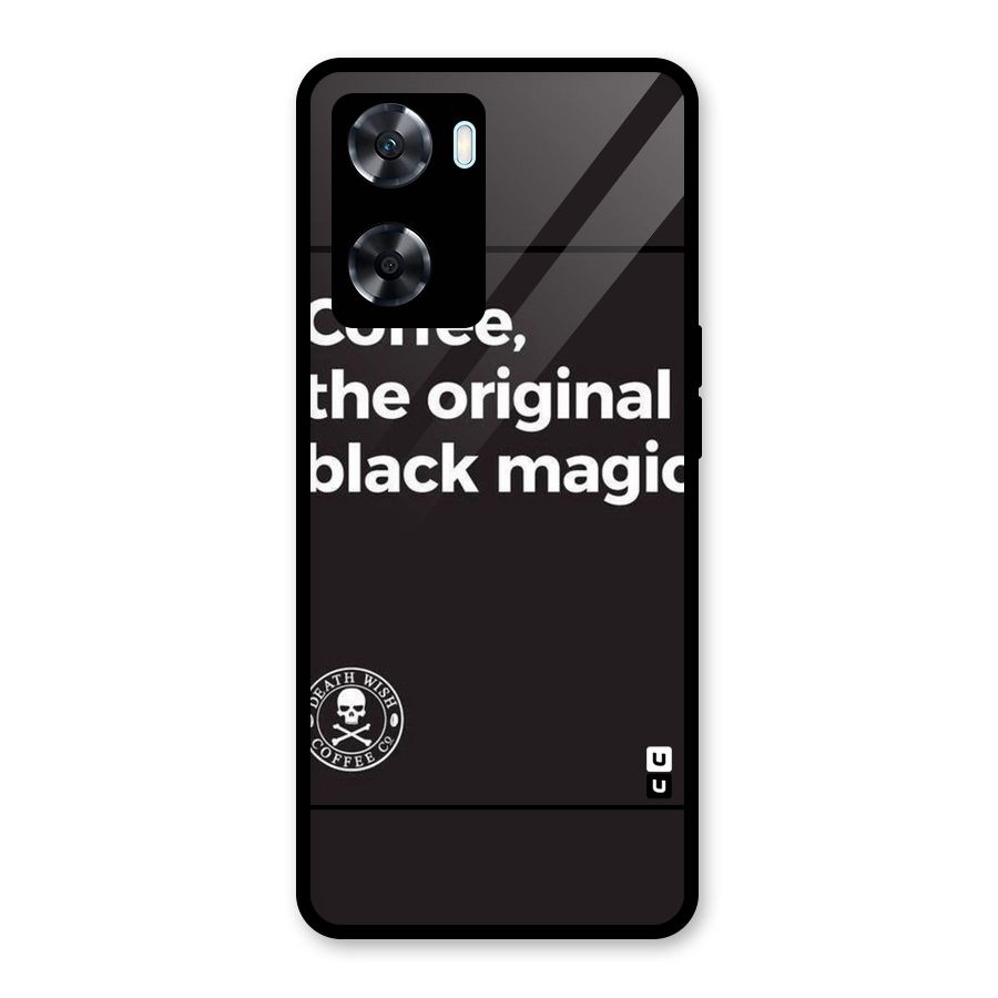 Original Black Magic Glass Back Case for Oppo A77