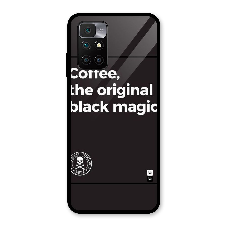 Original Black Magic Glass Back Case for Redmi 10 Prime