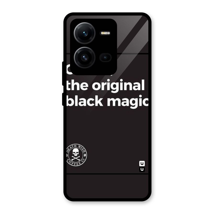 Original Black Magic Glass Back Case for Vivo V25