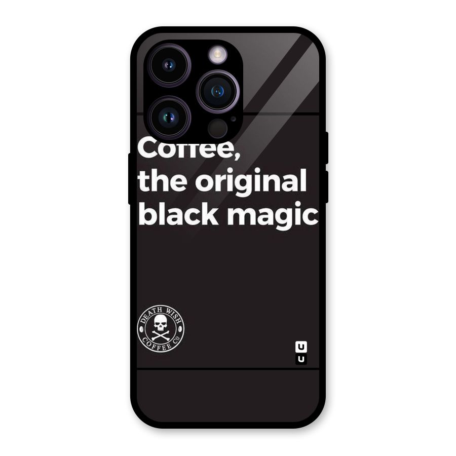 Original Black Magic Glass Back Case for iPhone 14 Pro