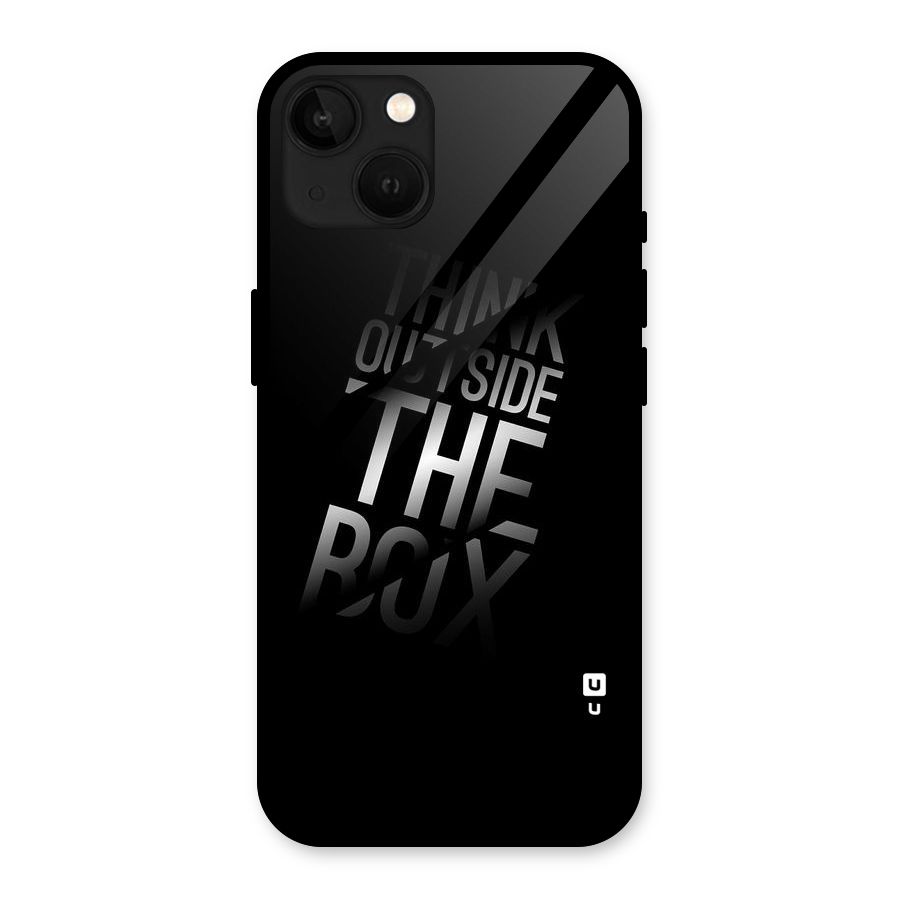 Outside The Box Thinking Glass Back Case for iPhone 13