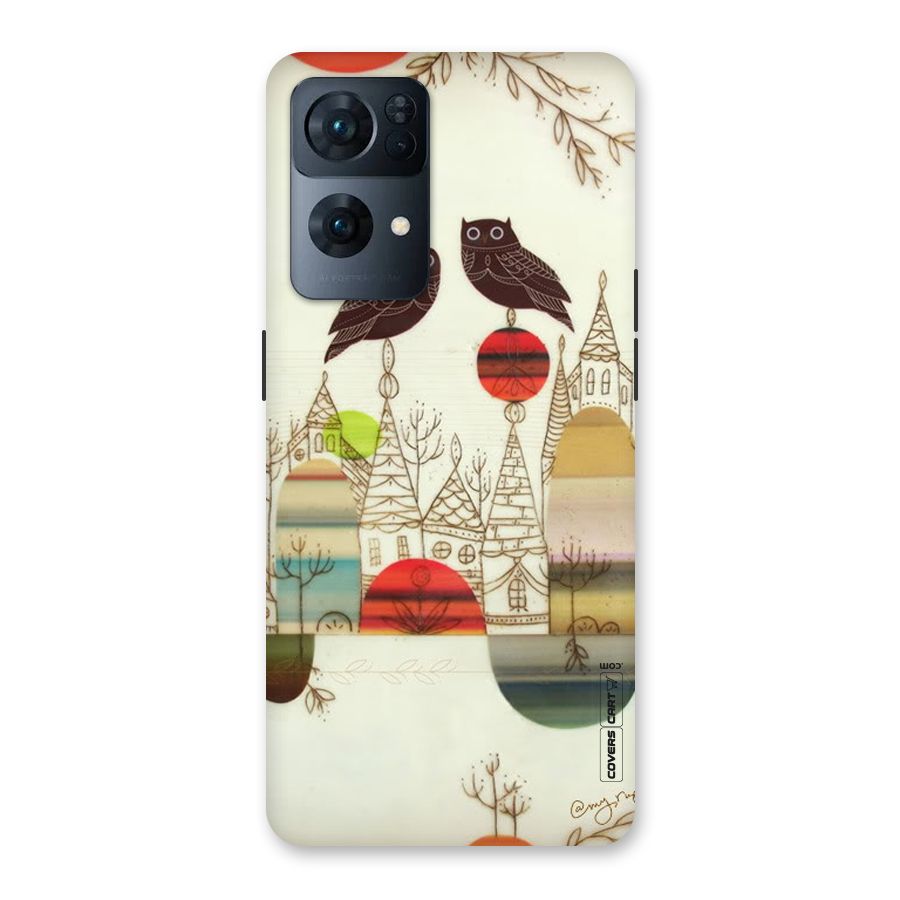 Owl Art Back Case for Oppo Reno7 Pro 5G