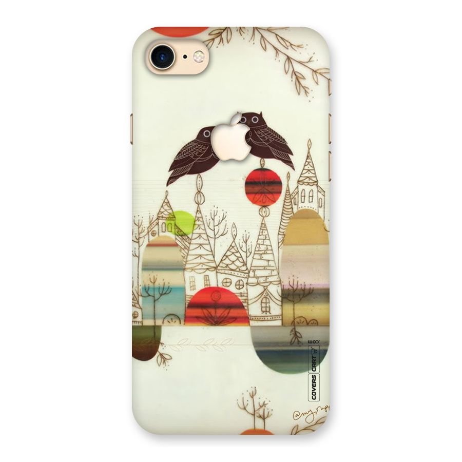 Owl Art Back Case for iPhone 7 Apple Cut