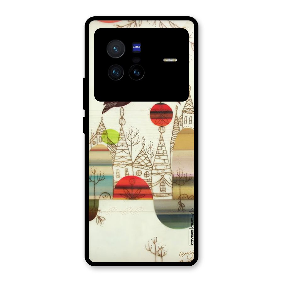 Owl Art Glass Back Case for Vivo X80