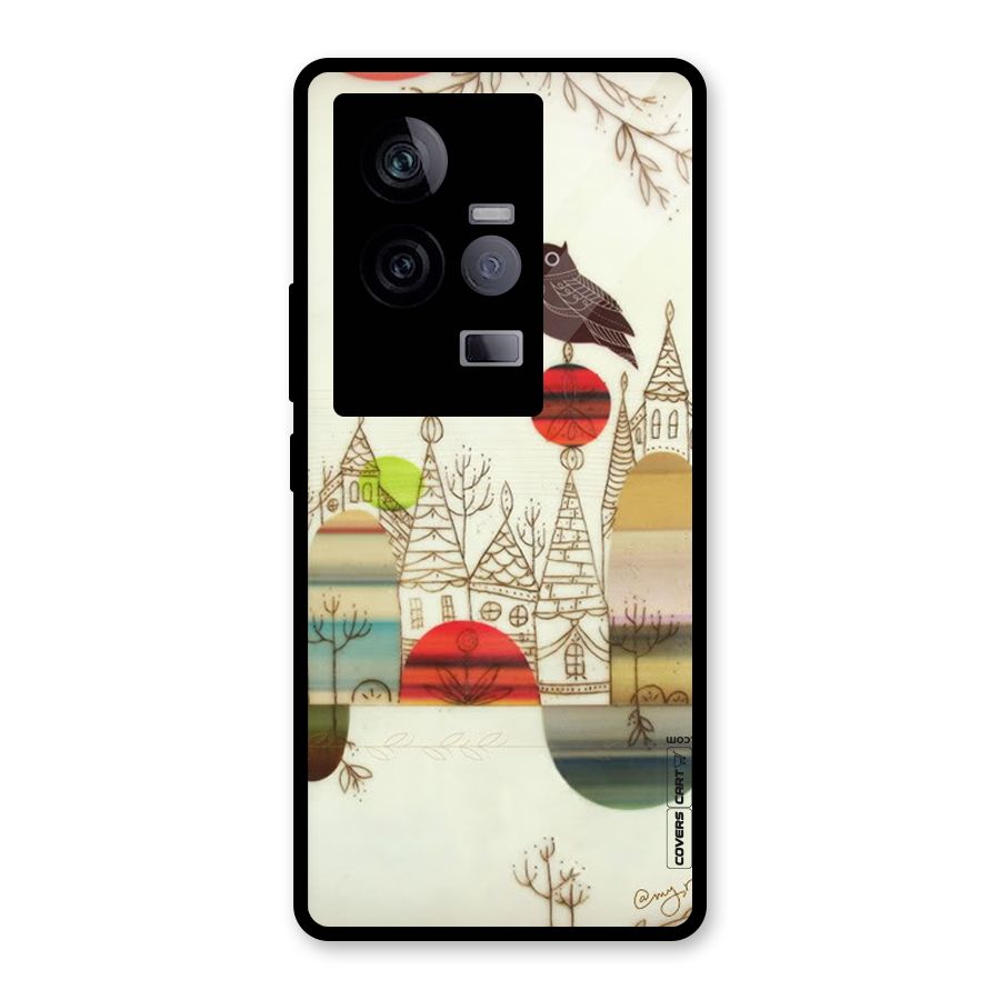 Owl Art Glass Back Case for Vivo iQOO 11 5G