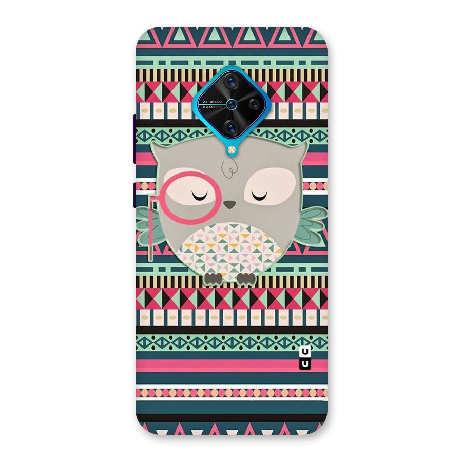 Owl Cute Pattern Back Case for Vivo S1 Pro