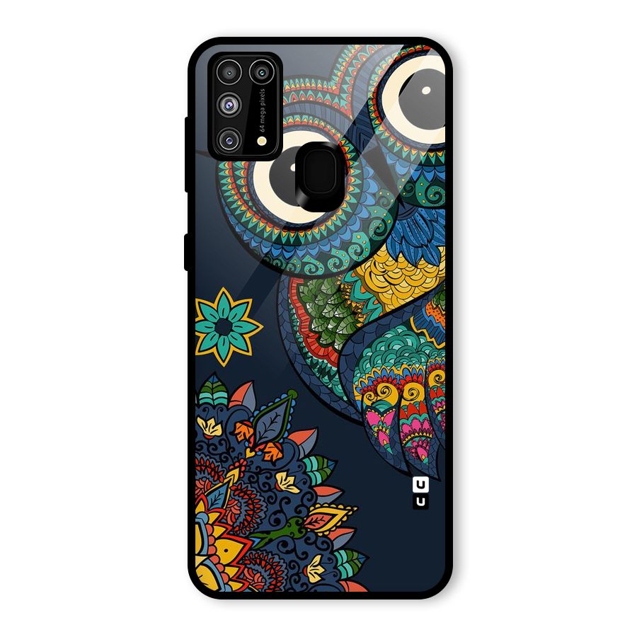 Owl Eyes Glass Back Case for Galaxy M31