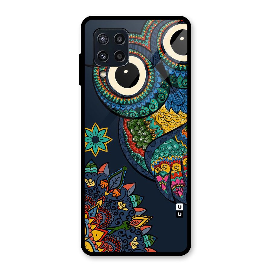 Owl Eyes Glass Back Case for Galaxy M32