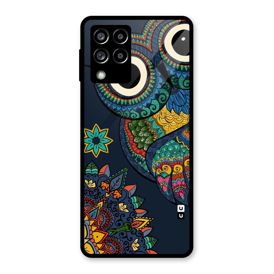 Owl Eyes Glass Back Case for Galaxy M53 5G