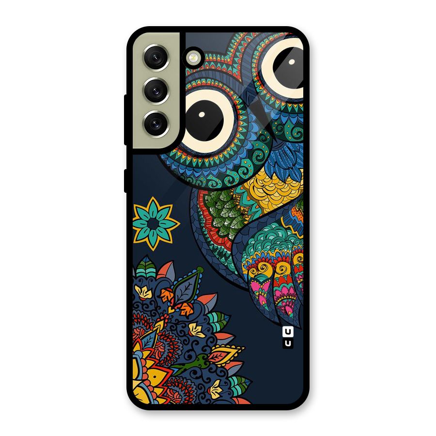 Owl Eyes Glass Back Case for Galaxy S21 FE 5G