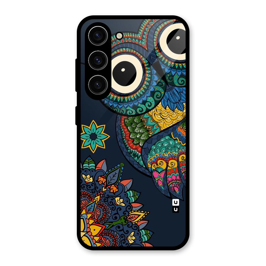 Owl Eyes Glass Back Case for Galaxy S23