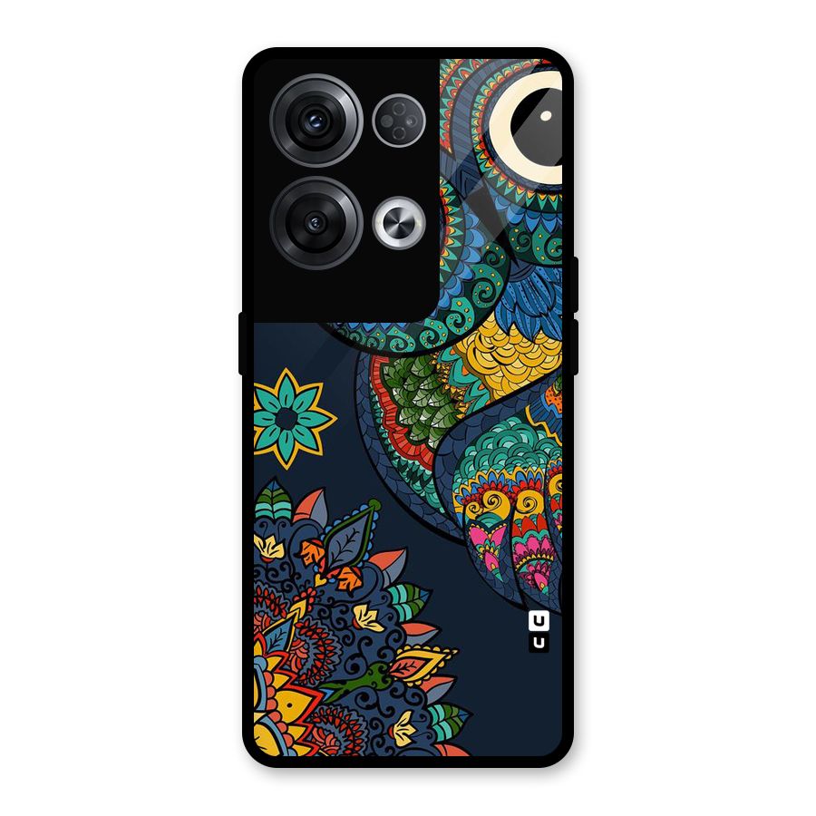 Owl Eyes Glass Back Case for Oppo Reno8 Pro 5G