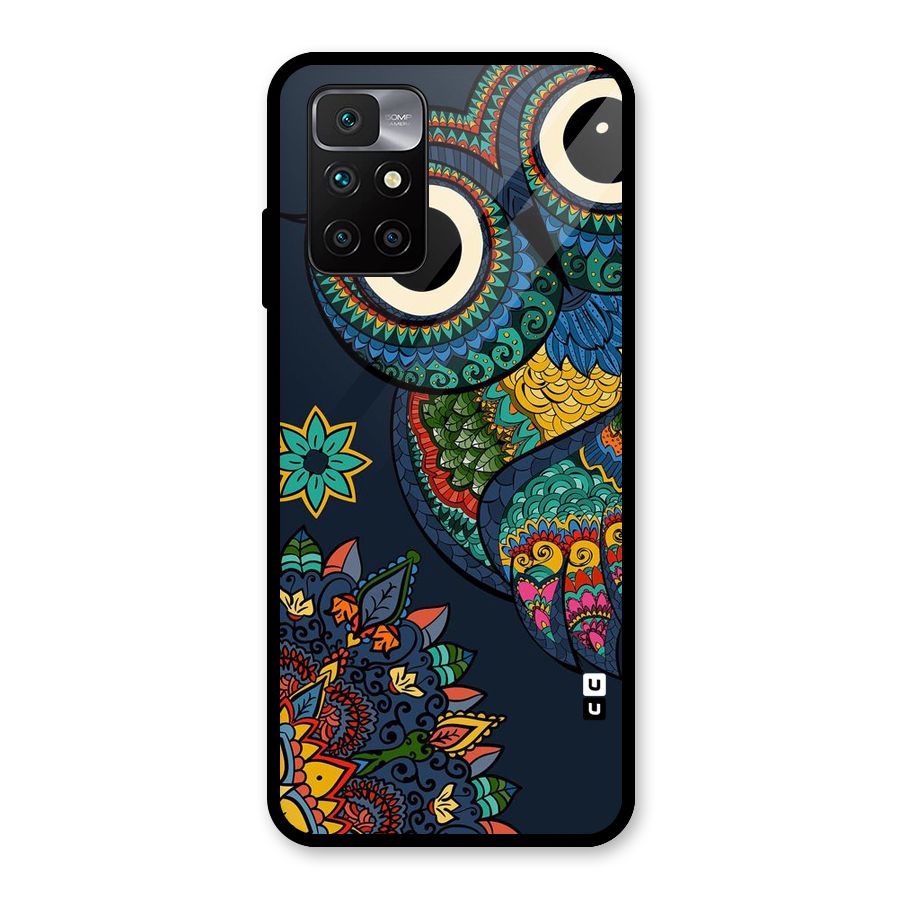 Owl Eyes Glass Back Case for Redmi 10 Prime
