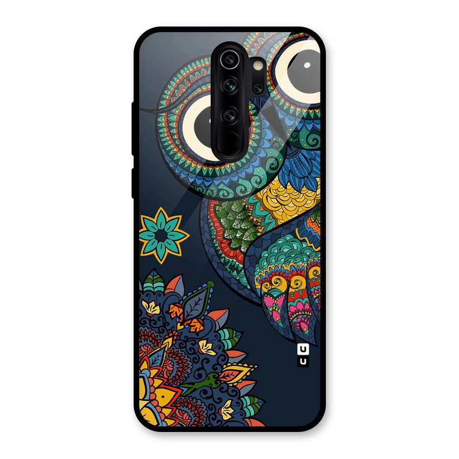 Owl Eyes Glass Back Case for Redmi Note 8 Pro