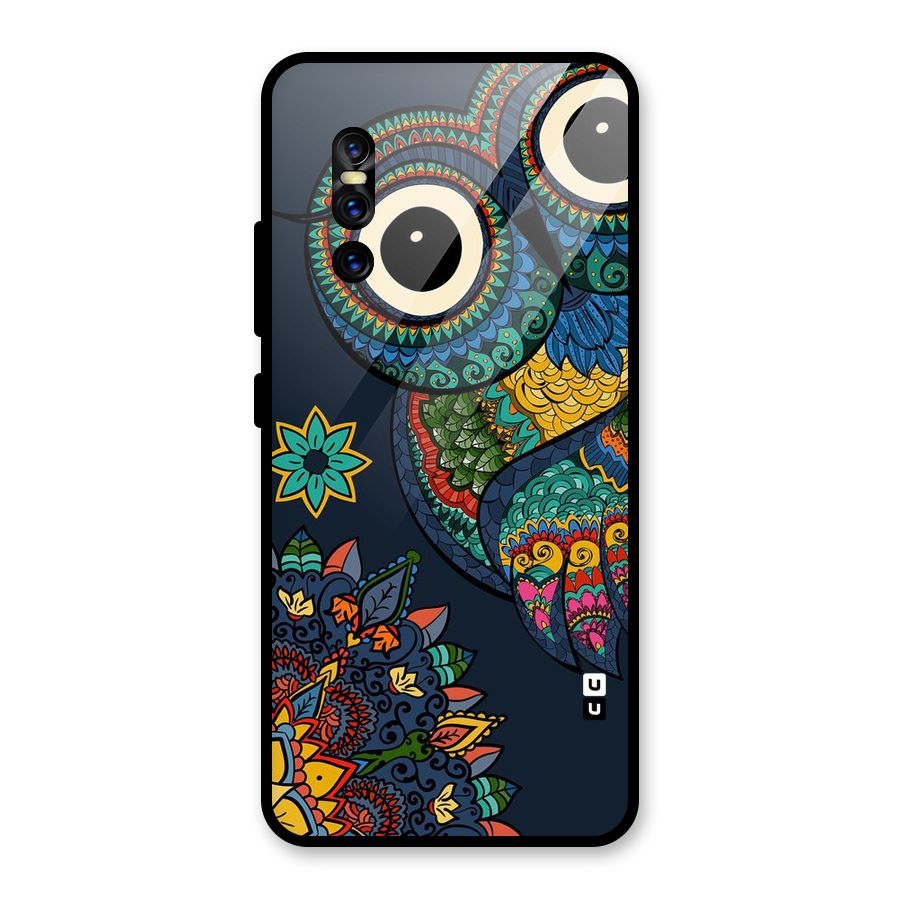 Owl Eyes Glass Back Case for Vivo V15 Pro