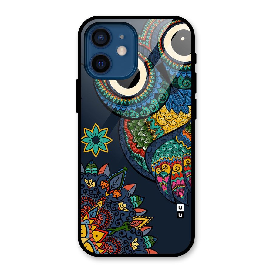 Owl Eyes Glass Back Case for iPhone 12 Mini