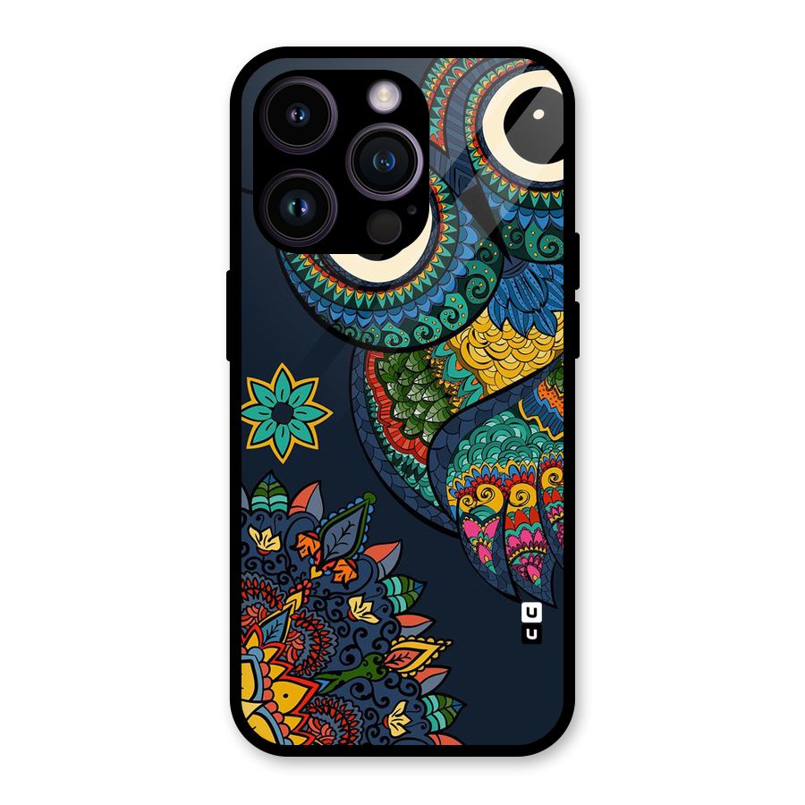 Owl Eyes Glass Back Case for iPhone 14 Pro