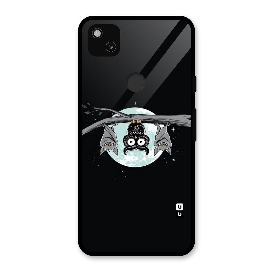 Owl Hanging Glass Back Case for Google Pixel 4a