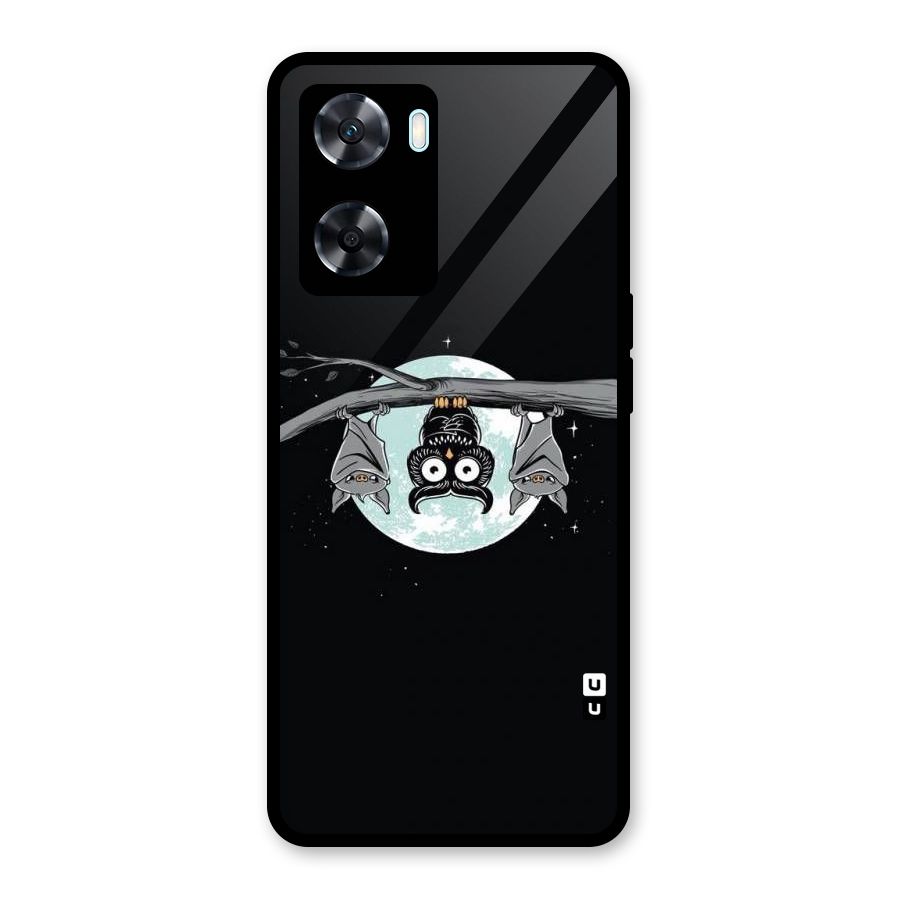 Owl Hanging Glass Back Case for Oppo A77